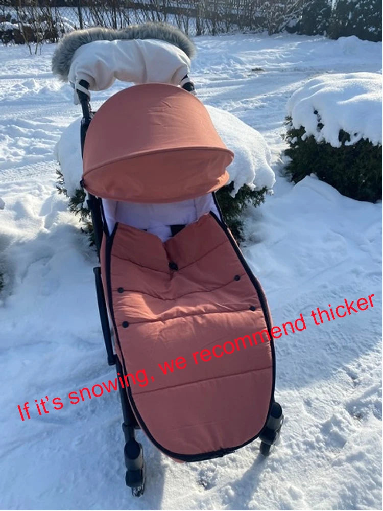 Universal Baby Stroller Footmuff Warm Sleepsacks Pram Waterproof Socks For Babyzen