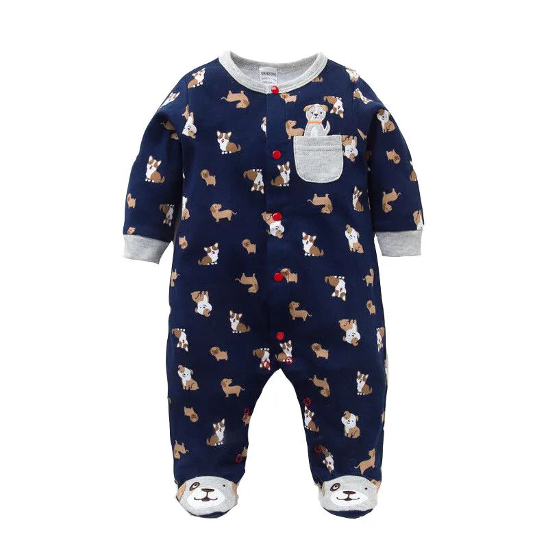 Baby Romper 100% Cotton Newborn Baby Long Sleeve