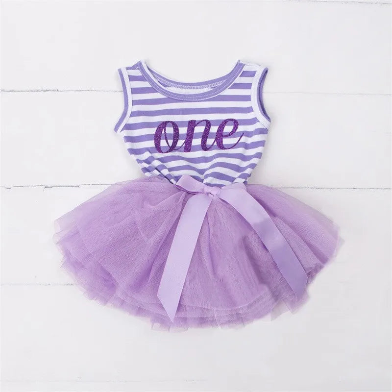 Girls 1st Birthday Party Christening Outfits Princess Costume