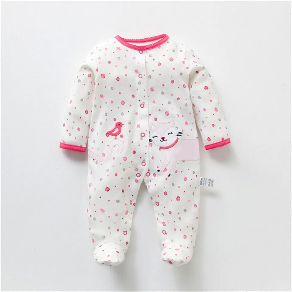 Baby Romper 100% Cotton Newborn Baby Long Sleeve