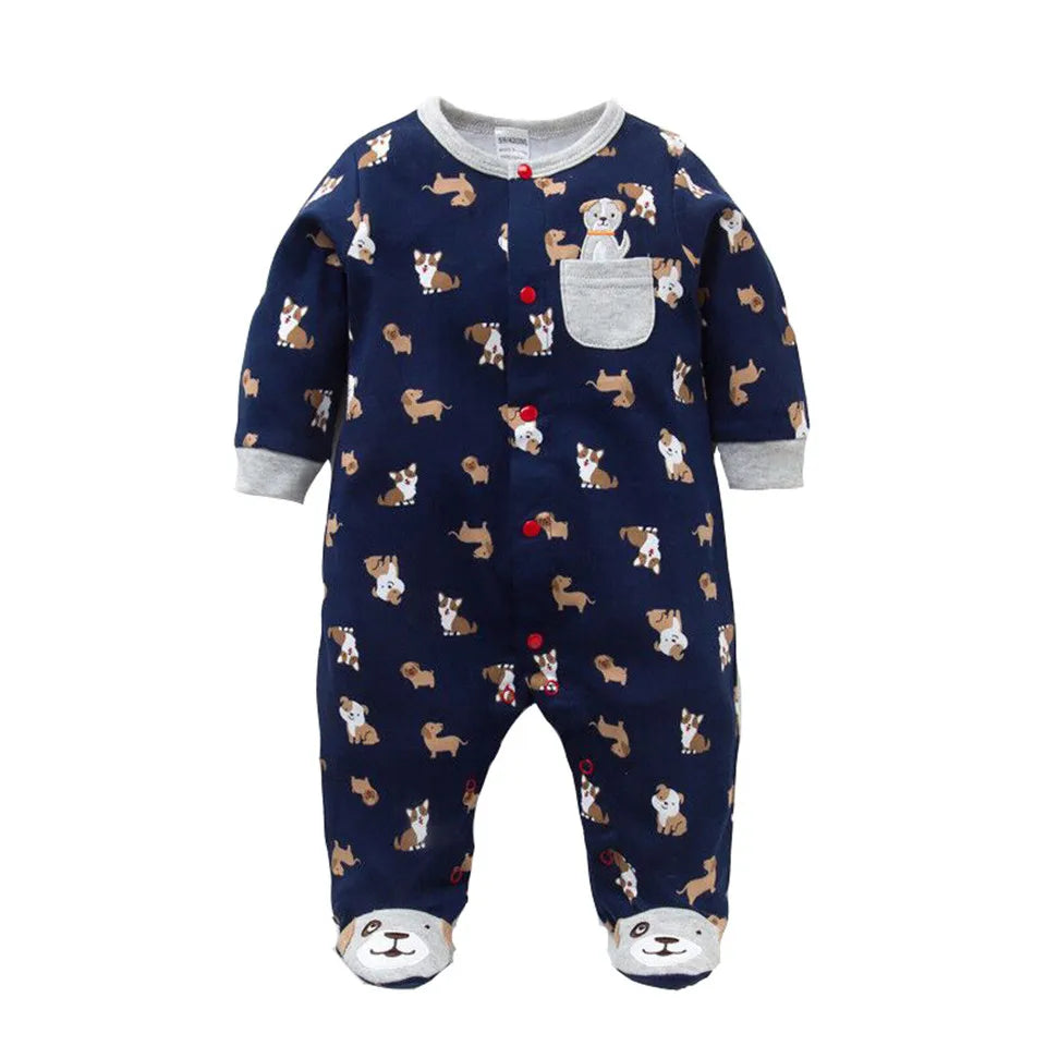 Baby Romper 100% Cotton Newborn Baby Long Sleeve