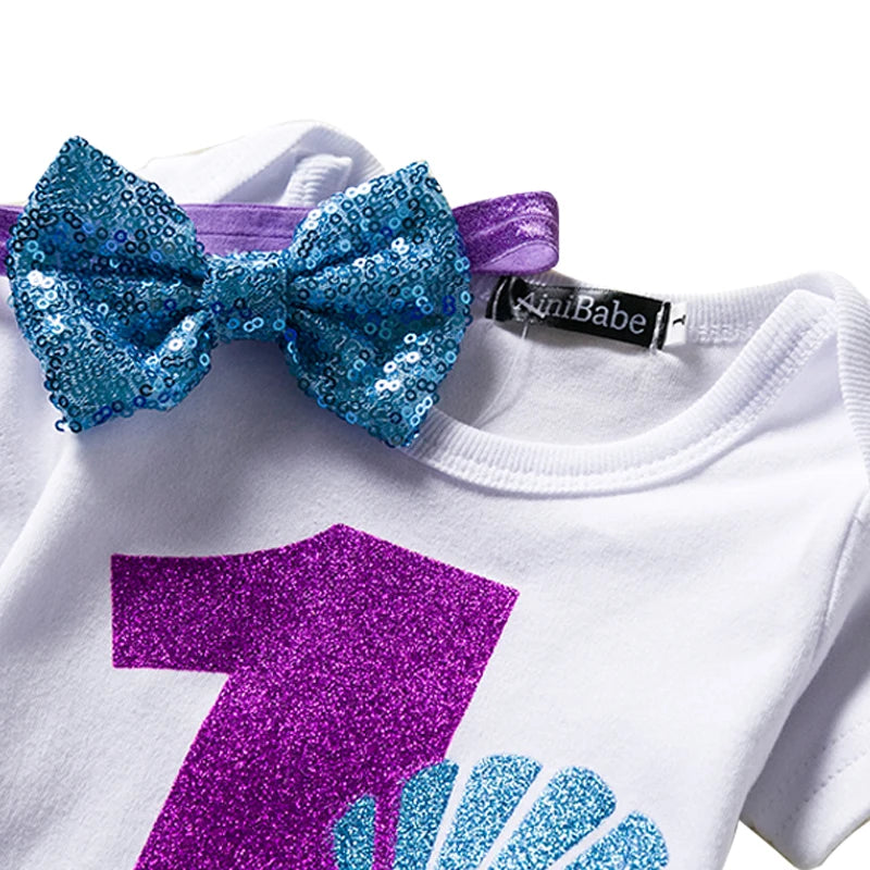 Girls 1st Birthday Party Christening Outfits Princess Costume