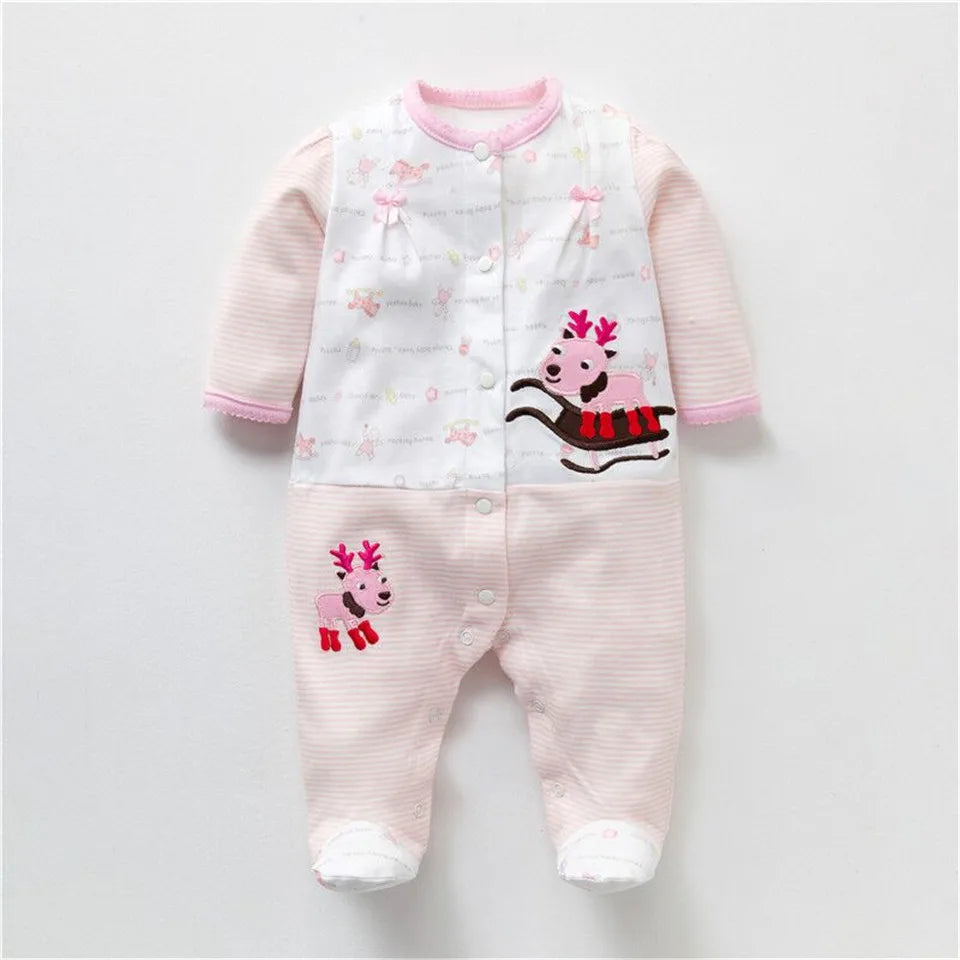 Baby Romper 100% Cotton Newborn Baby Long Sleeve