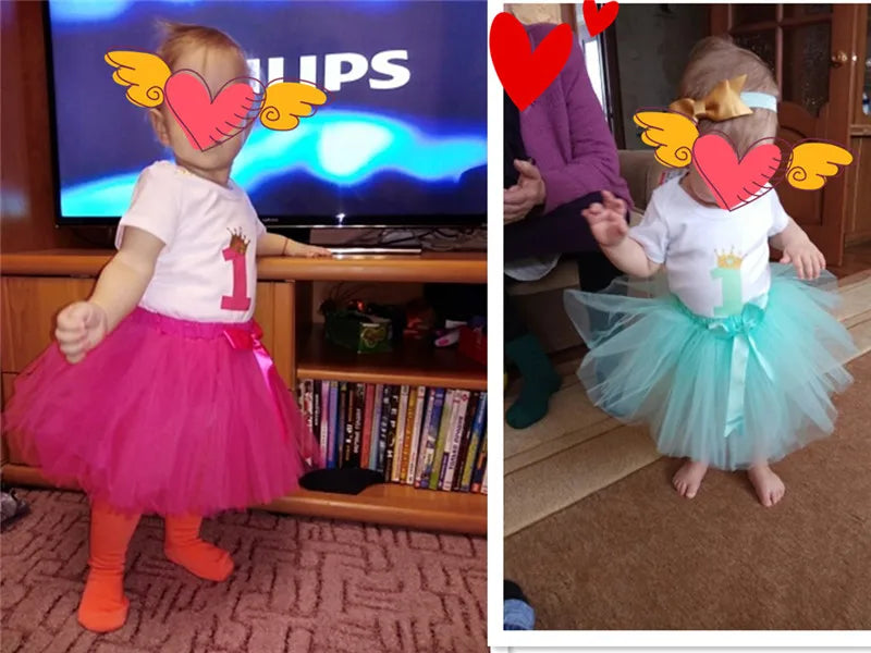 Girls 1st Birthday Party Christening Outfits Princess Costume