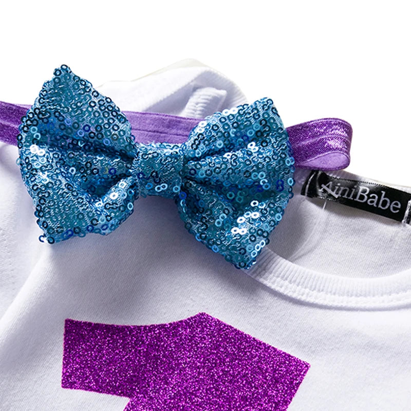 Girls 1st Birthday Party Christening Outfits Princess Costume