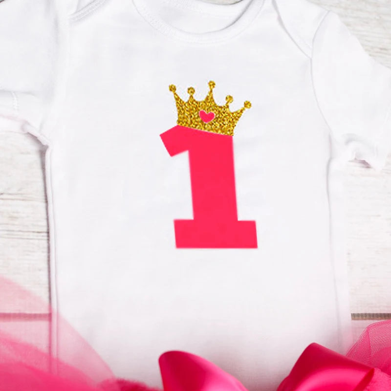 Girls 1st Birthday Party Christening Outfits Princess Costume