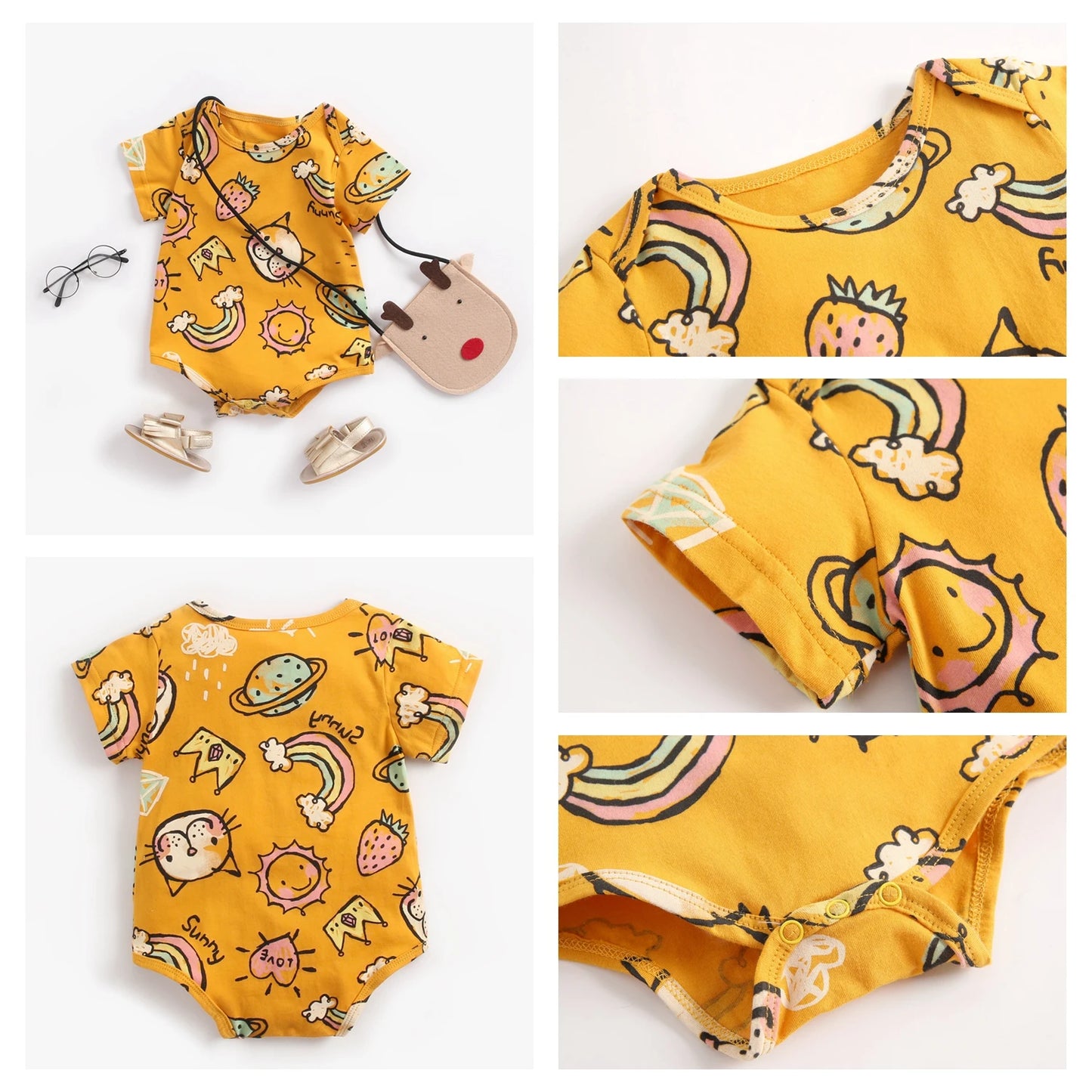 Bodysuits Summer Cotton Toddler