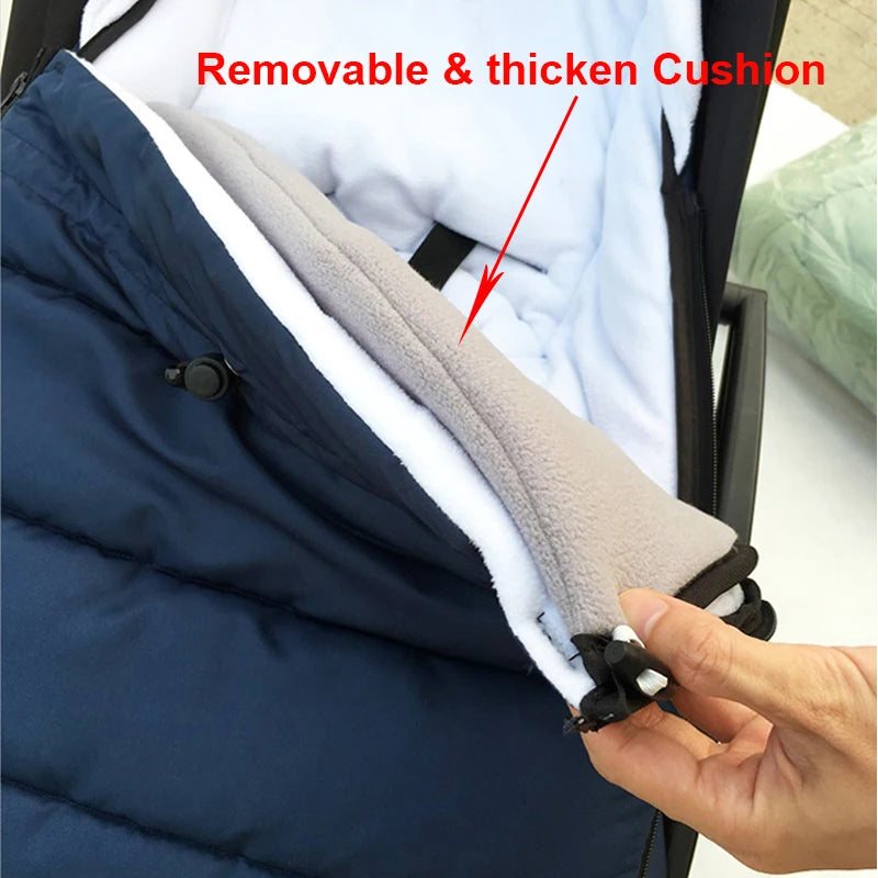 Universal Baby Stroller Footmuff Warm Sleepsacks Pram Waterproof Socks For Babyzen