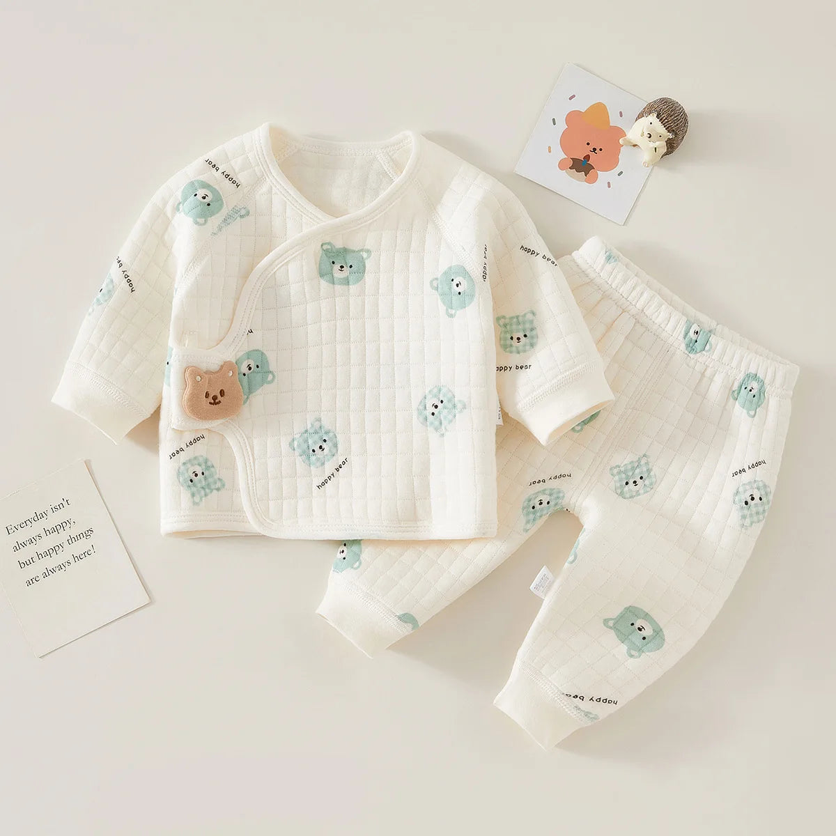 Pajama Set Warm Sleepwear
