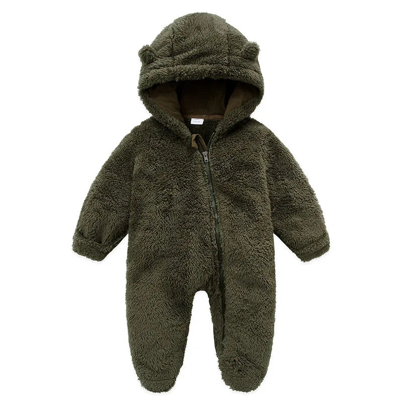 Jumpsuit Warm Hooded Plush