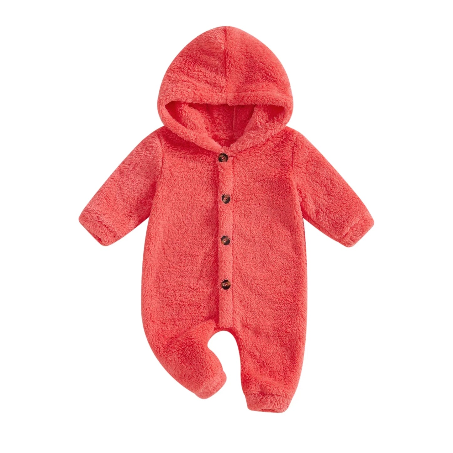 Jumpsuit Long Sleeve Full Length Hooded Winter Romper