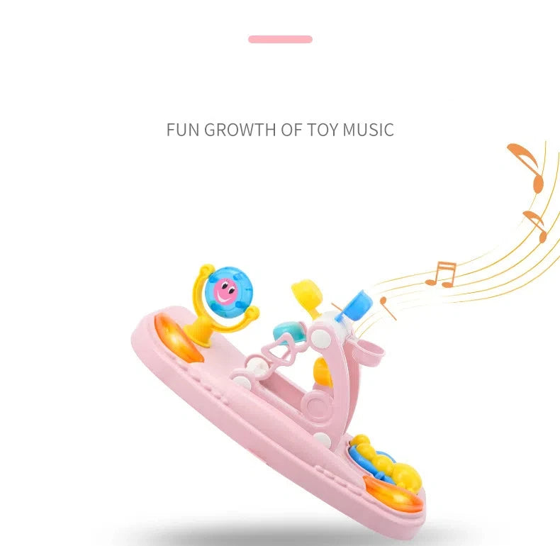 Baby Walker with Music Anti O-shaped Legs Multifunctional Anti Fall