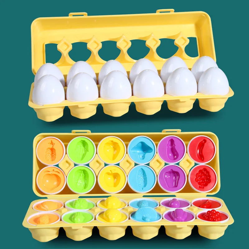 Eggs Screws 3D Puzzle Learning Education Math Toys Kids Shape Match Smart Game
