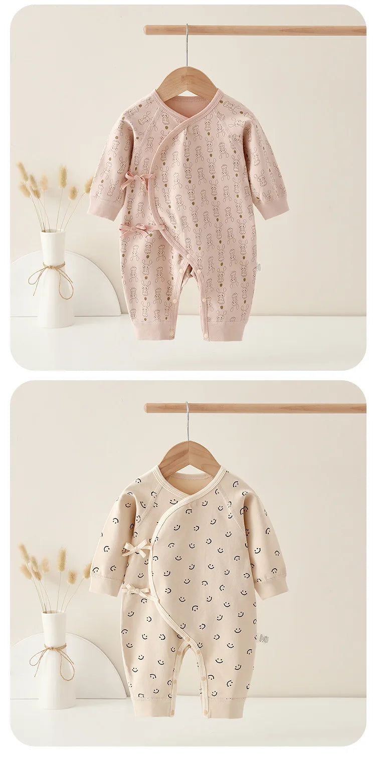 Spring Autumn 0-6 Months 100%Cotton Rompers
