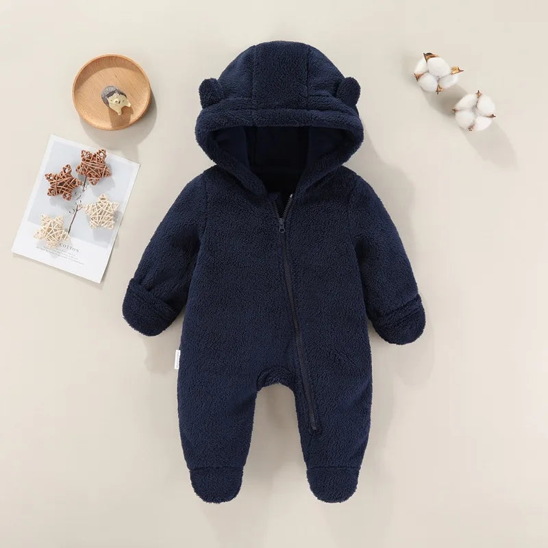 Jumpsuit Warm Hooded Plush