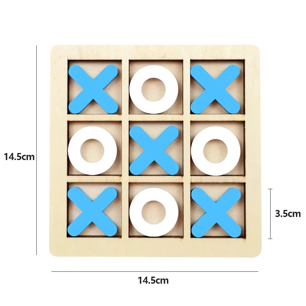 Wooden XO Tic Tac Toe Game Mini