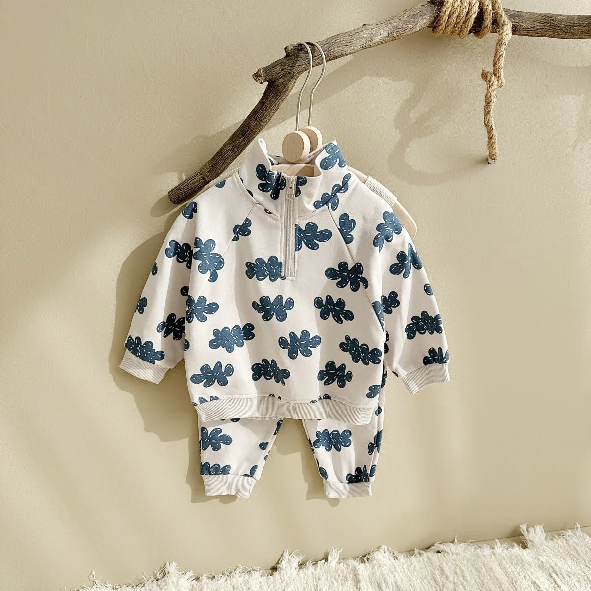 Set Sweatshirts Long Sleeve Pullover + Sweatpants Suit