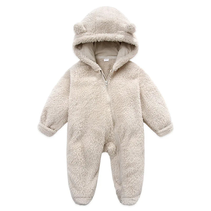 Jumpsuit Warm Hooded Plush