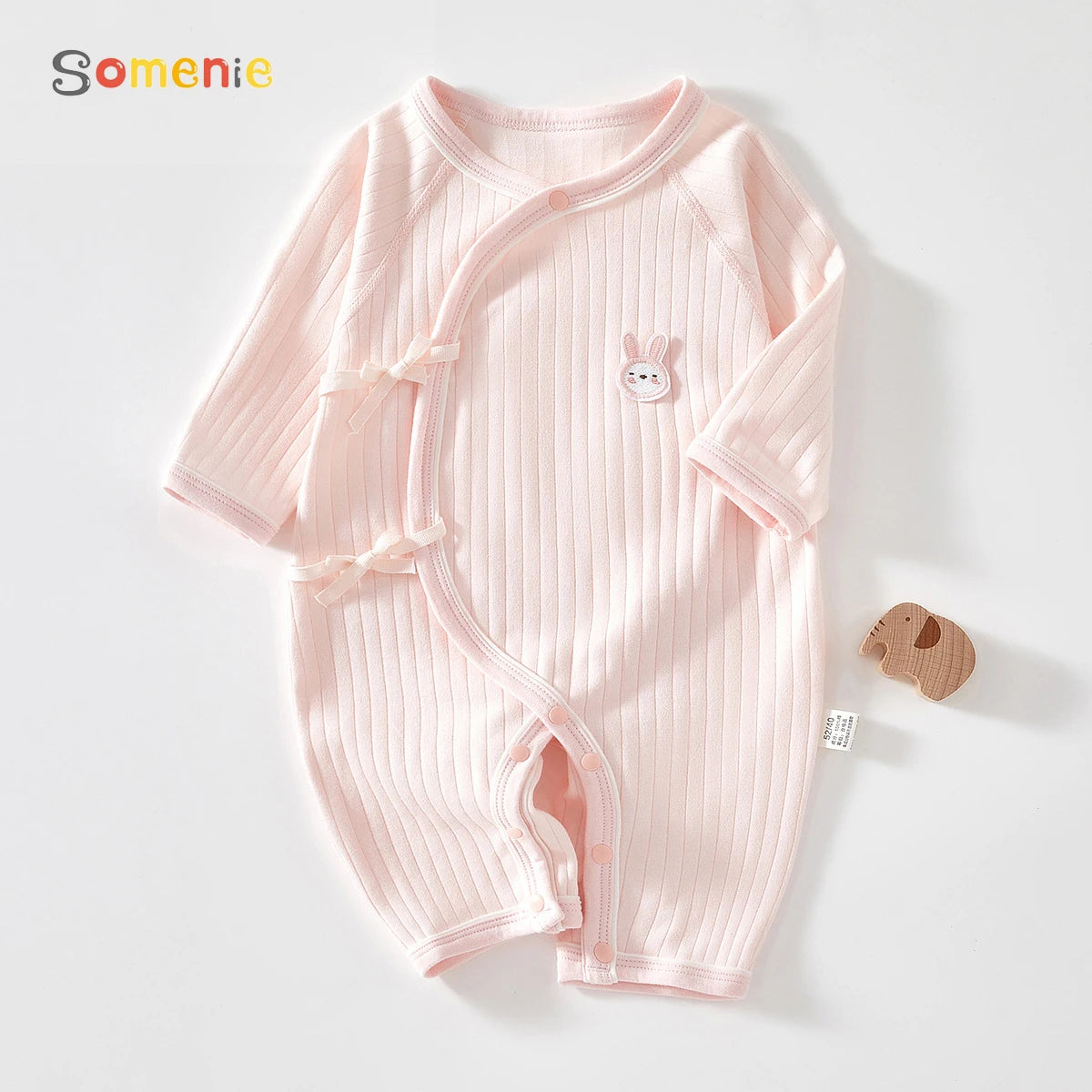 Boys Girls Newborn Jumpsuit Baby Cotton One-Piece Romper Infant Long Sleeve Boneless Pajamas Four Seasons 0-6M