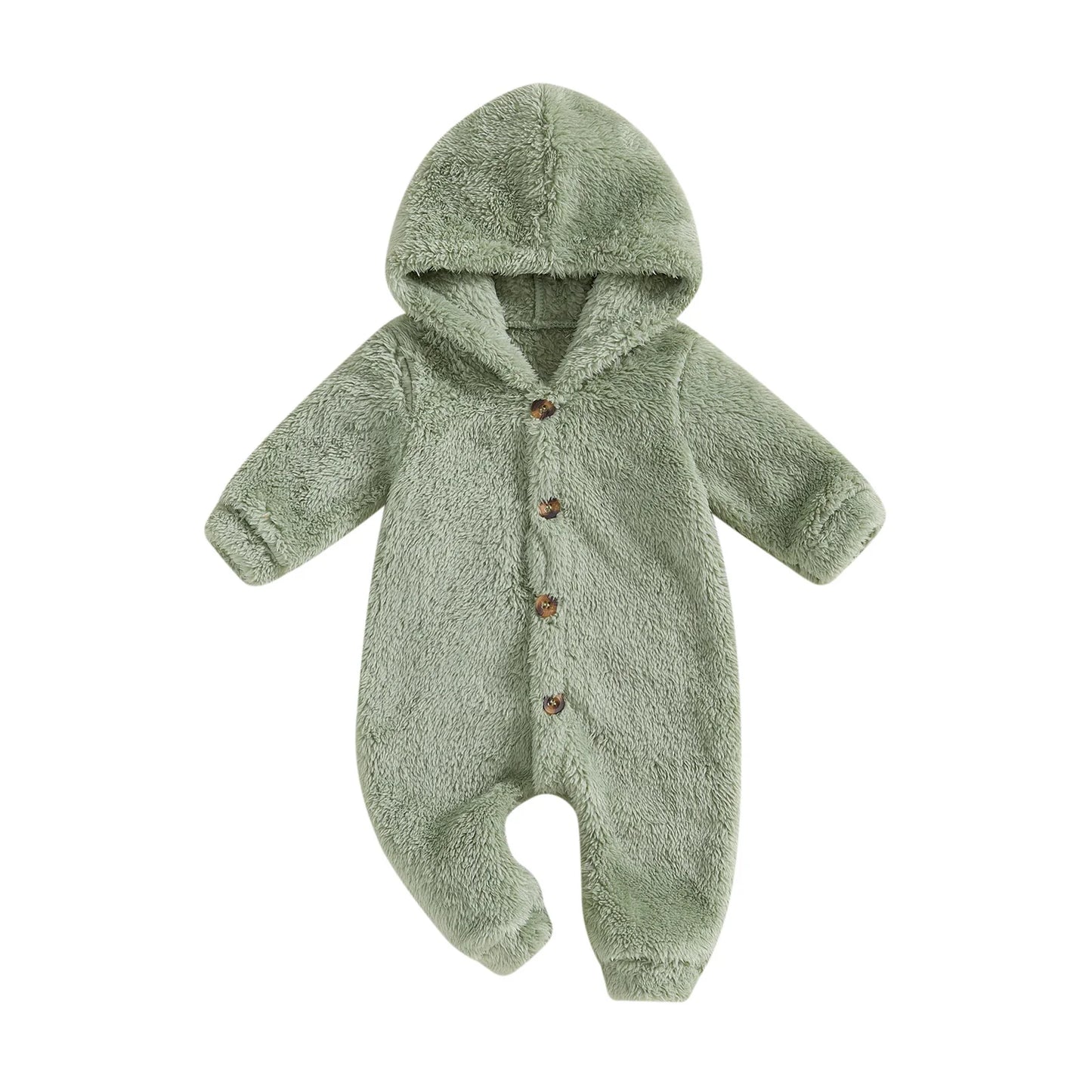 Jumpsuit Long Sleeve Full Length Hooded Winter Romper