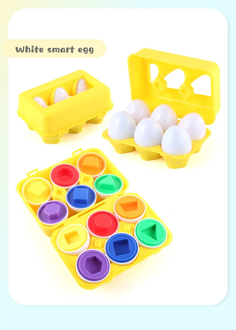 Eggs Screws 3D Puzzle Learning Education Math Toys Kids Shape Match Smart Game