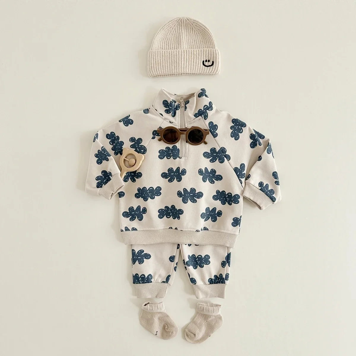 Set Sweatshirts Long Sleeve Pullover + Sweatpants Suit