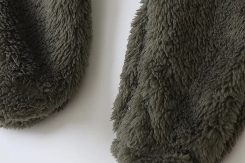 Jumpsuit Warm Hooded Plush