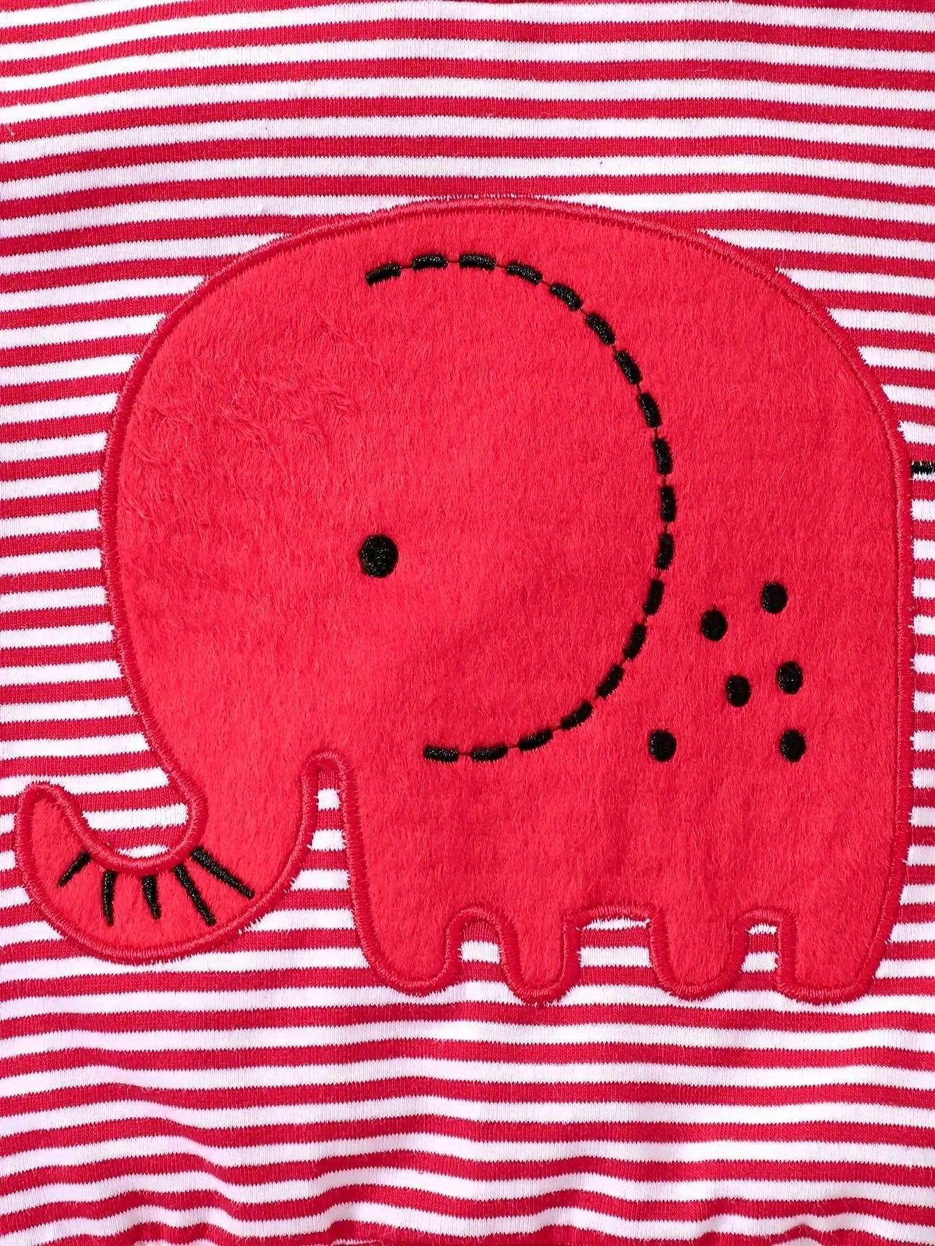 0-24 Months Spring Autumn New Boy Girl And Toddler Elephant Stripe Top Casual Cute Print Jeans Set