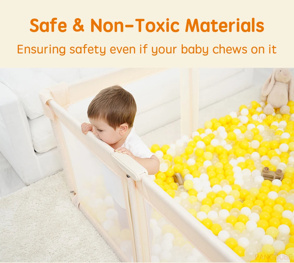Foldable Baby Playpen Portable 150×180×70cm,180×200×70cm Dry Ball Pool Pit