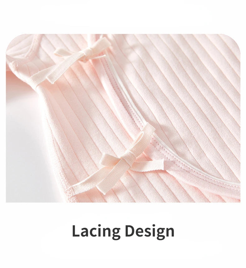 Boys Girls Newborn Jumpsuit Baby Cotton One-Piece Romper Infant Long Sleeve Boneless Pajamas Four Seasons 0-6M