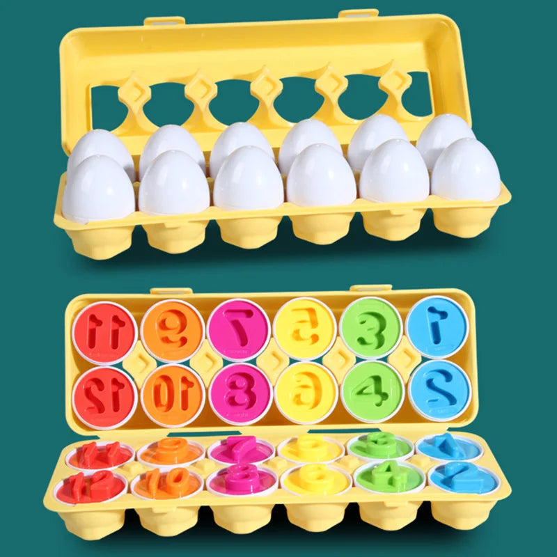 Eggs Screws 3D Puzzle Learning Education Math Toys Kids Shape Match Smart Game
