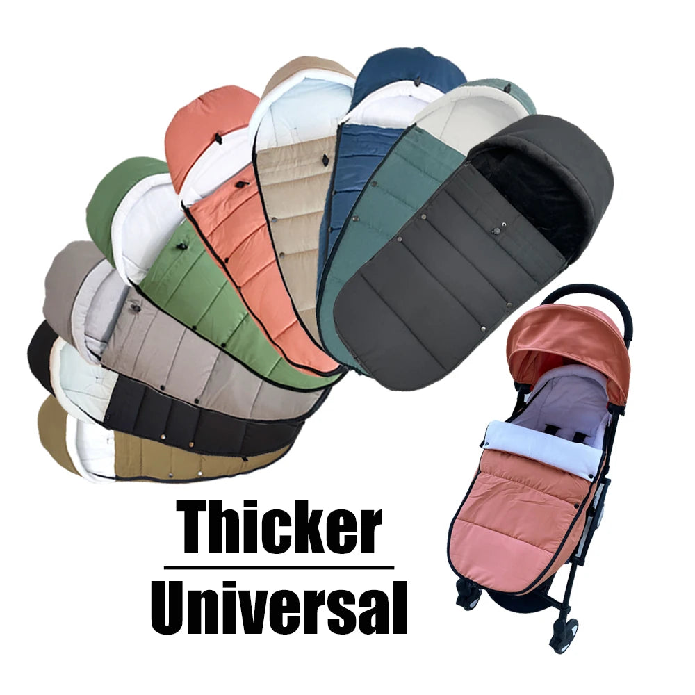 Universal Baby Stroller Footmuff Warm Sleepsacks Pram Waterproof Socks For Babyzen