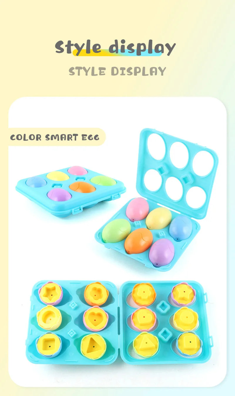 Eggs Screws 3D Puzzle Learning Education Math Toys Kids Shape Match Smart Game