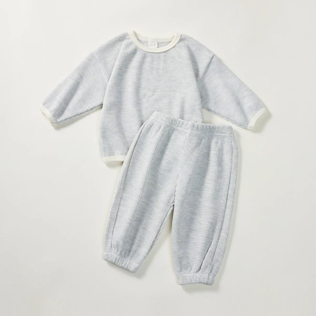 Waffle Pullover+Pants Suit