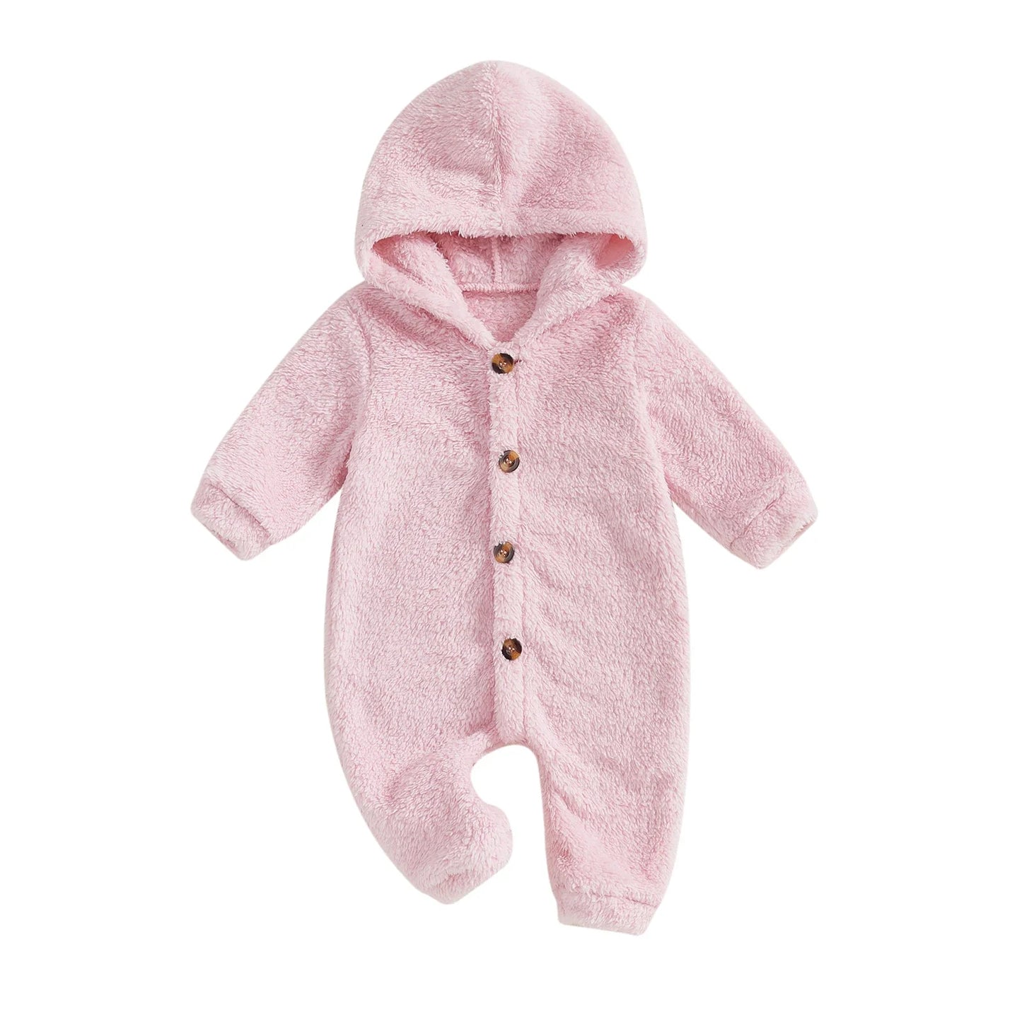 Jumpsuit Long Sleeve Full Length Hooded Winter Romper