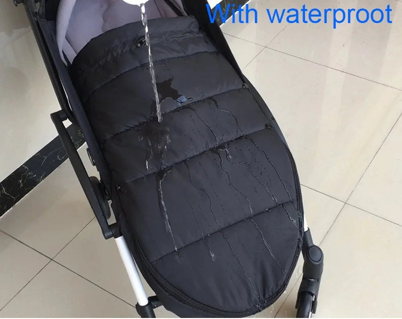 Universal Baby Stroller Footmuff Warm Sleepsacks Pram Waterproof Socks For Babyzen