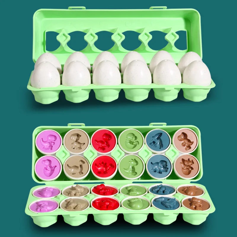 Eggs Screws 3D Puzzle Learning Education Math Toys Kids Shape Match Smart Game