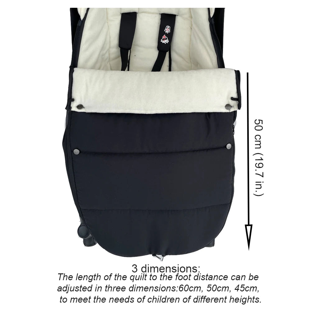 Universal Baby Stroller Footmuff Warm Sleepsacks Pram Waterproof Socks For Babyzen