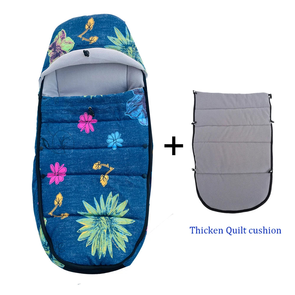 Universal Baby Stroller Footmuff Warm Sleepsacks Pram Waterproof Socks For Babyzen