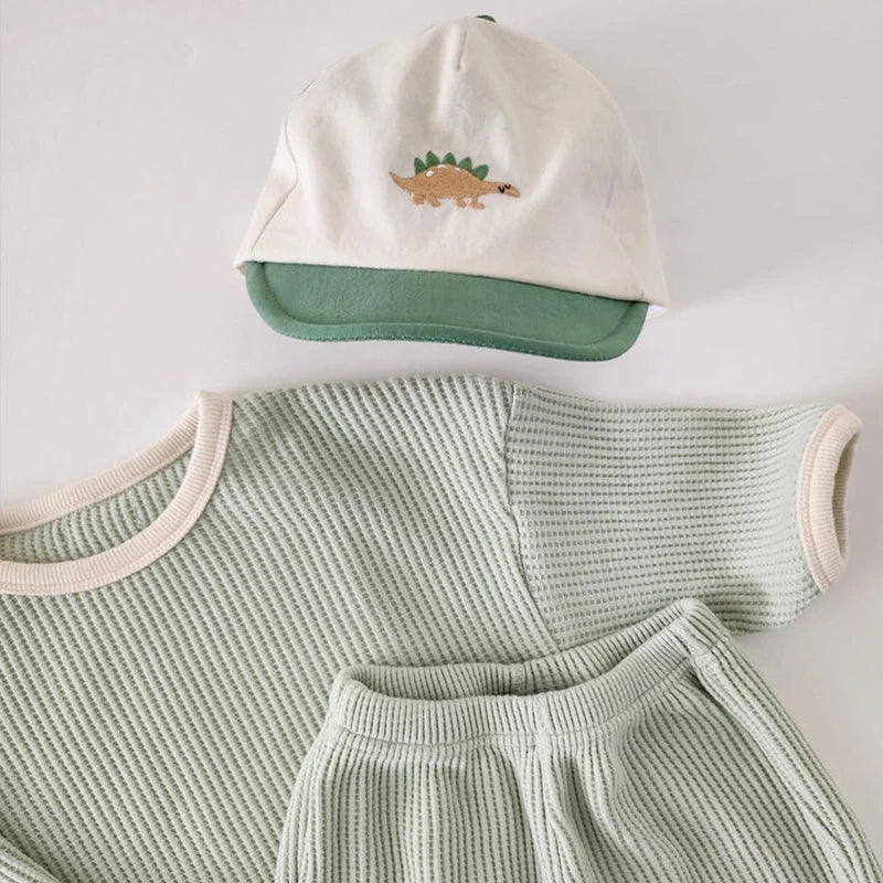 Waffle Pullover+Pants Suit