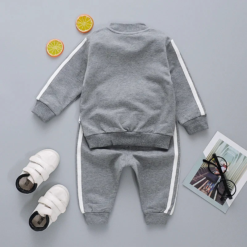 New Spring Autumn Baby Girls Clothes Children Boys Casual Jacket Pants 2Pcs/Sets Toddler Cotton Costume Infant Kids Tracksuits