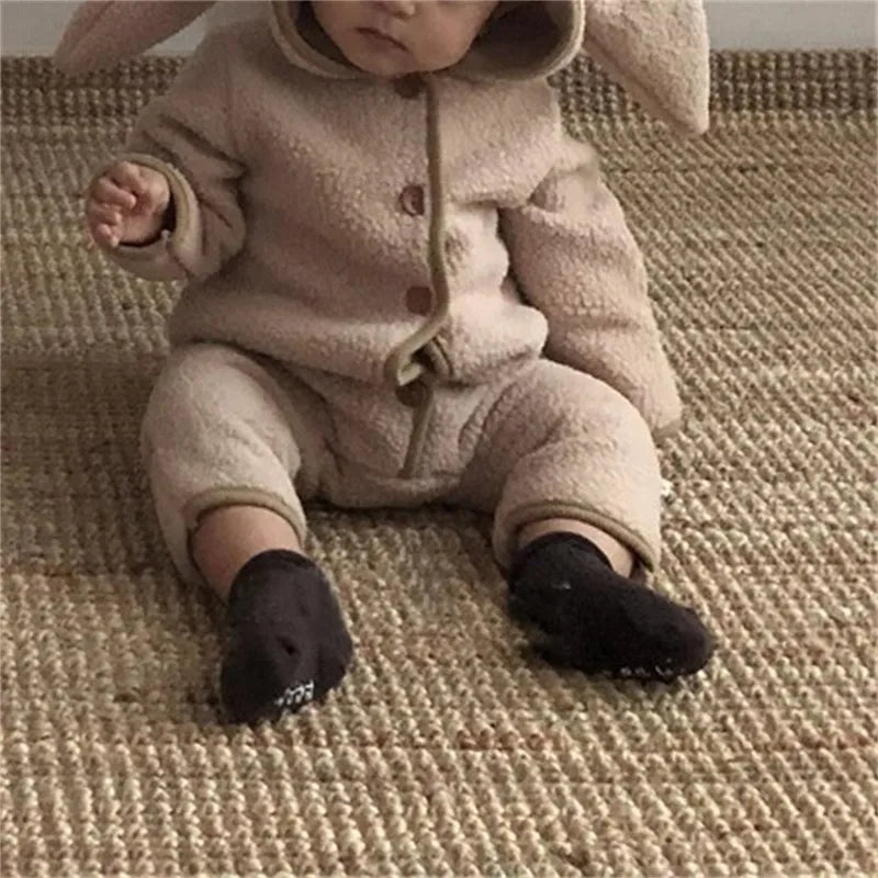 Cute Rabbit Ears Cardigan Romper