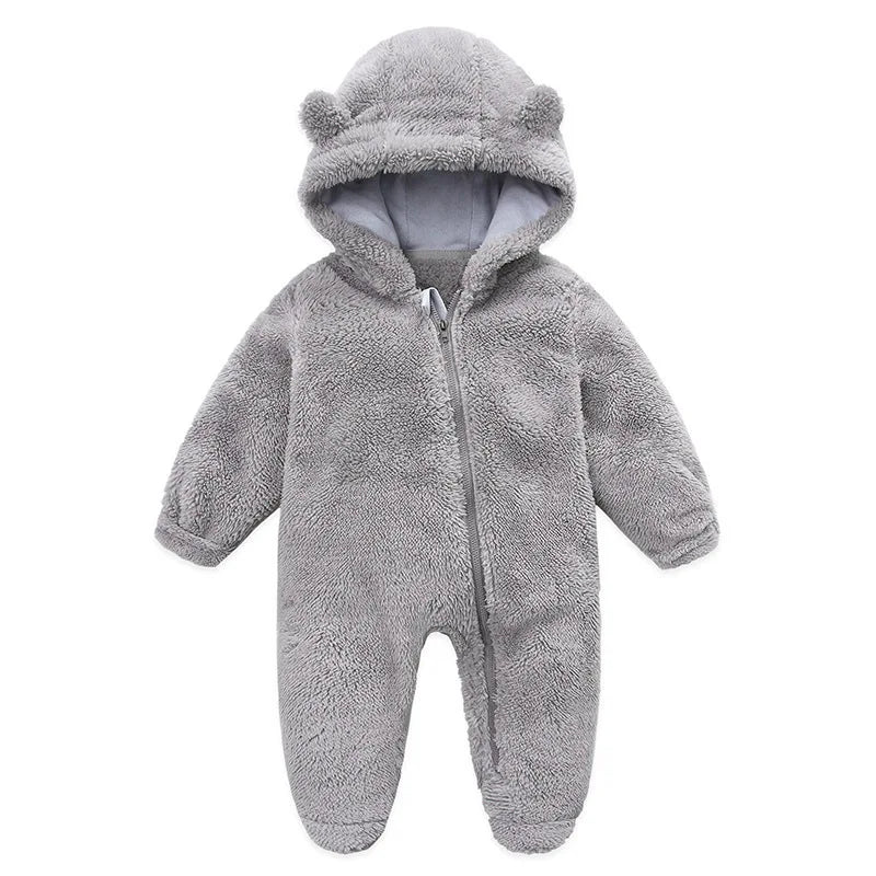 Jumpsuit Warm Hooded Plush