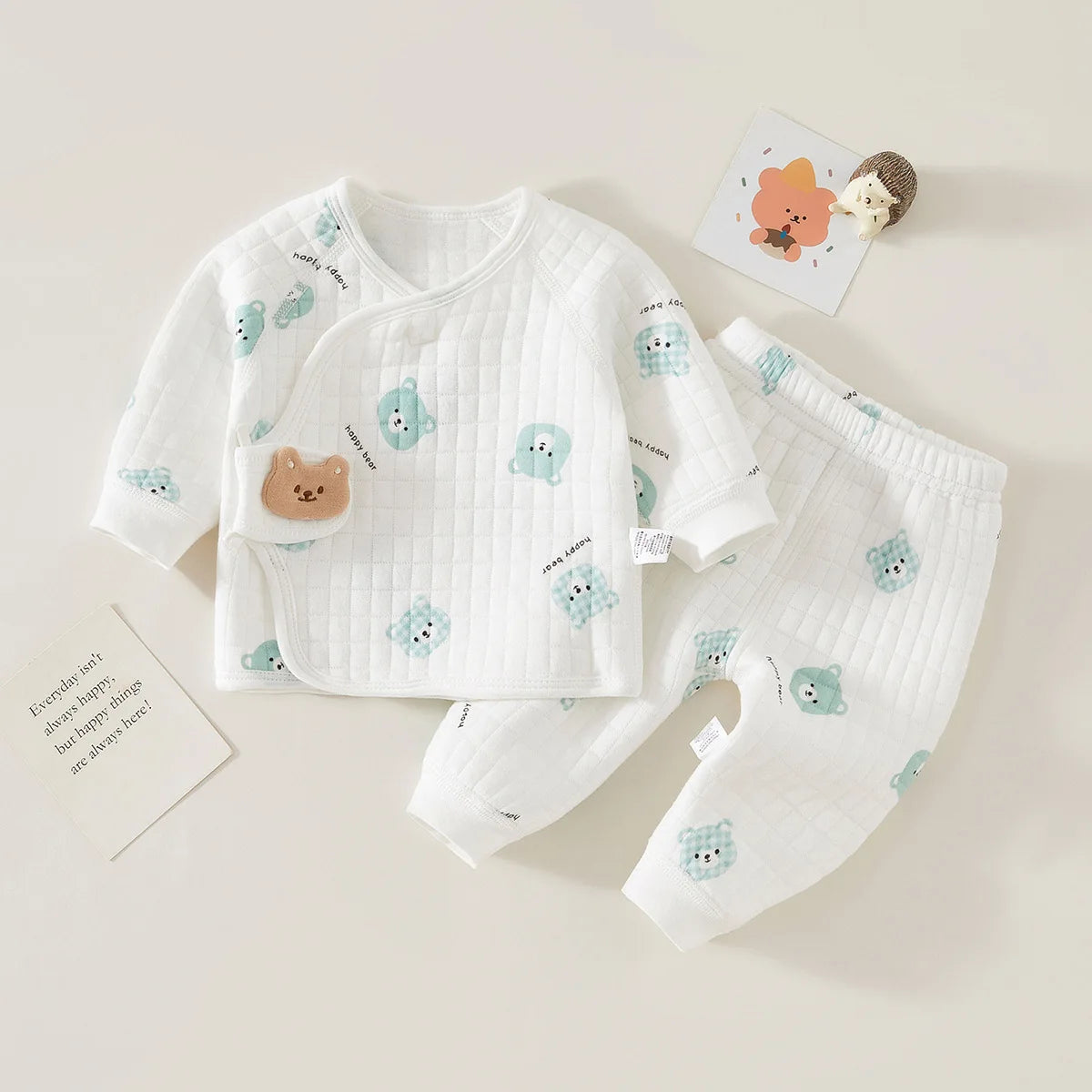 Pajama Set Warm Sleepwear