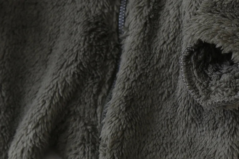 Jumpsuit Warm Hooded Plush