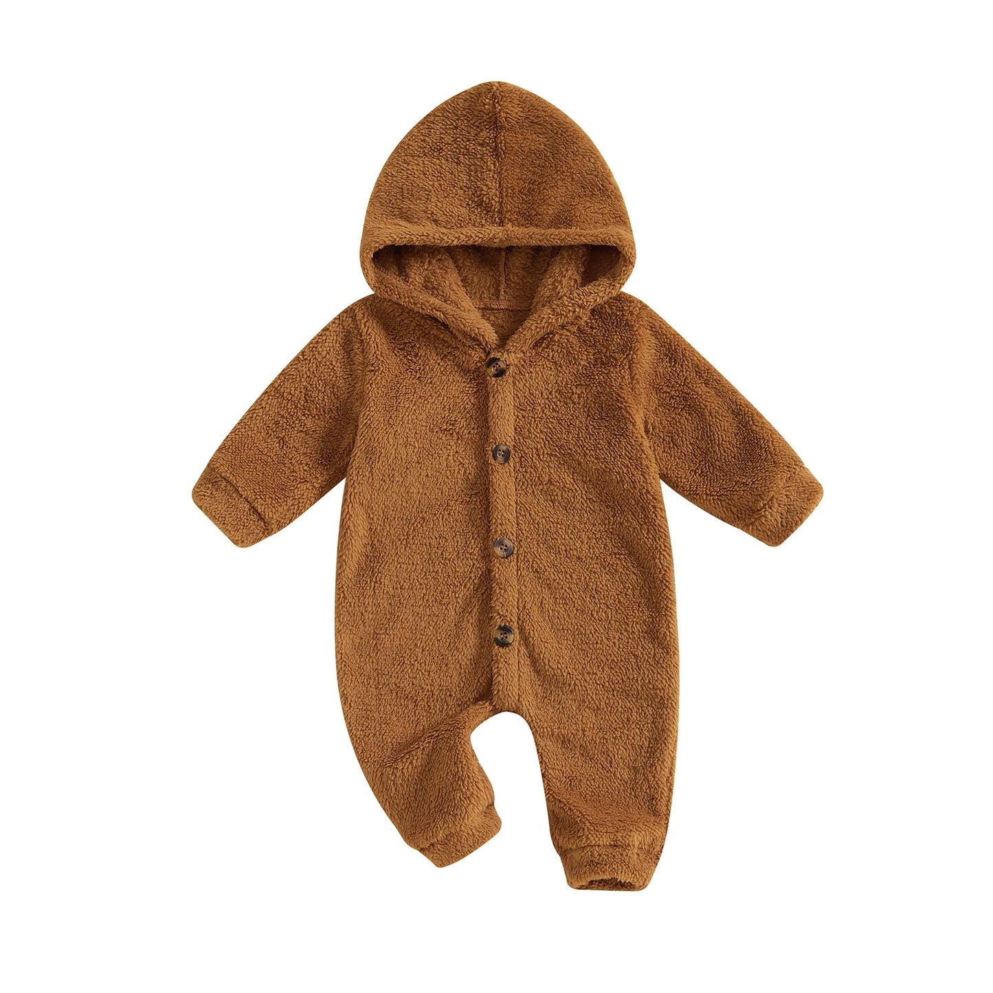 Jumpsuit Long Sleeve Full Length Hooded Winter Romper