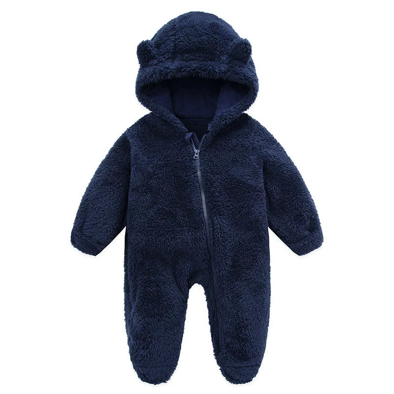 Jumpsuit Warm Hooded Plush