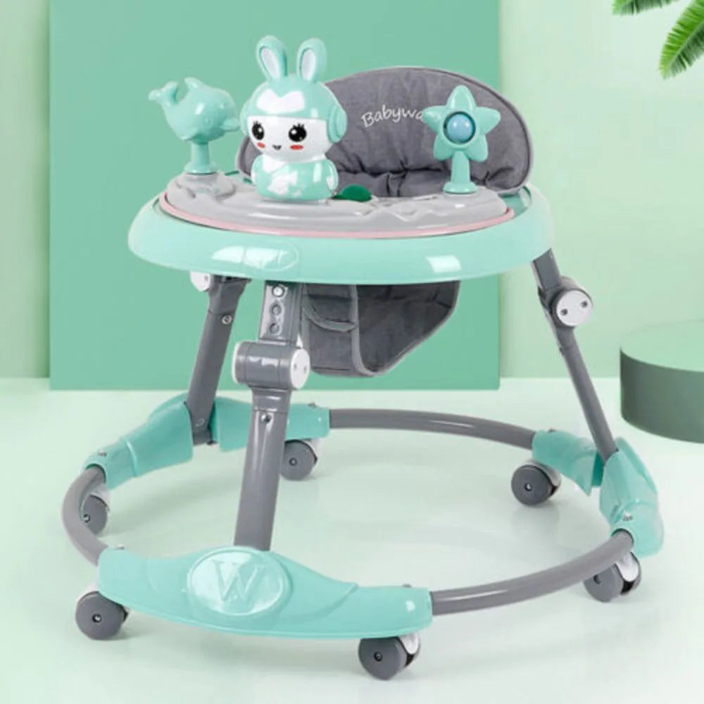 6-18 Months Stroller Adjustable Walker Folding Feeding Tray Music Lights
