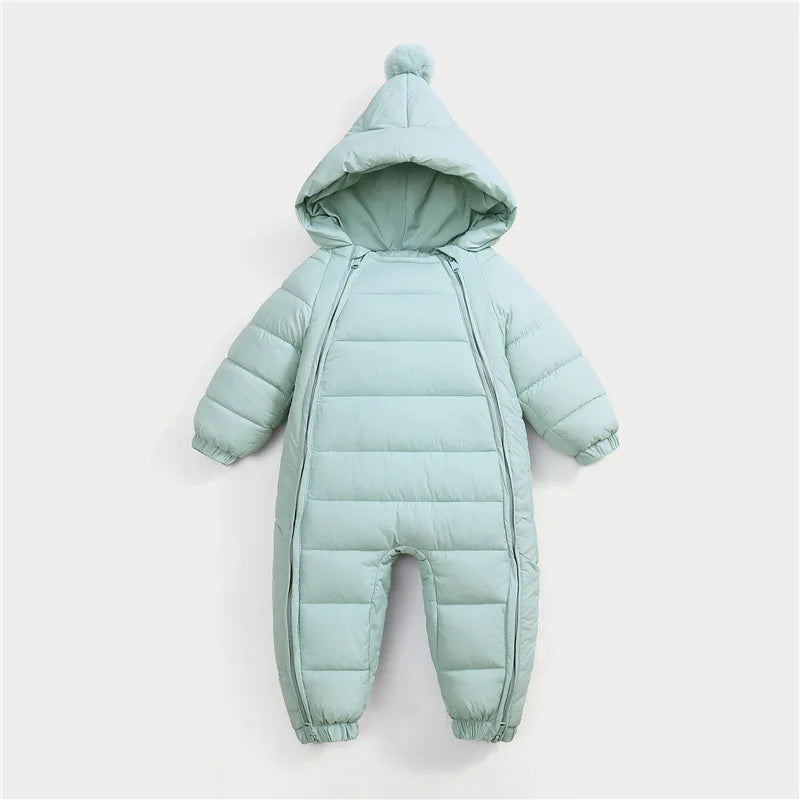 Jumpsuit crawling clothes for boys and girls aged 0-3 winter cotton