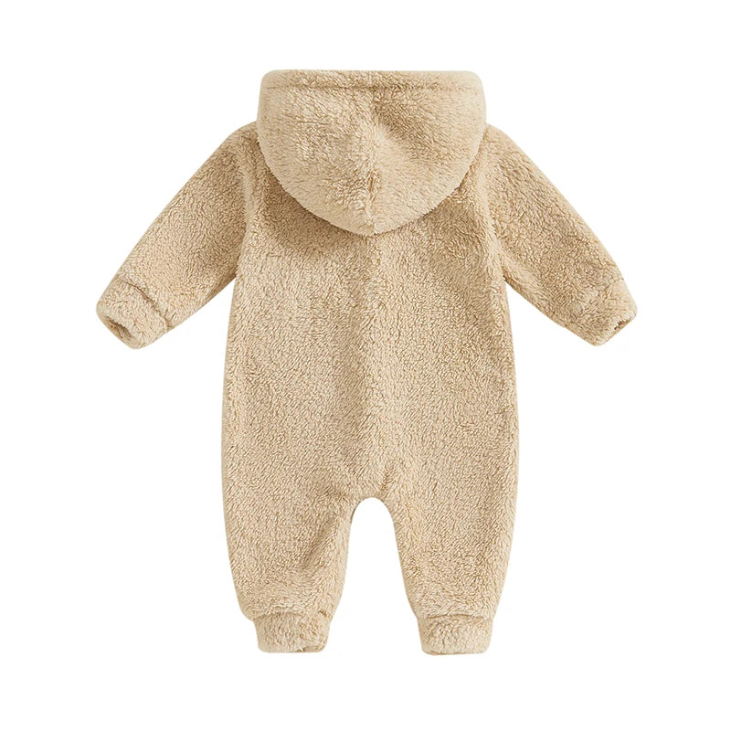 Jumpsuit Long Sleeve Full Length Hooded Winter Romper